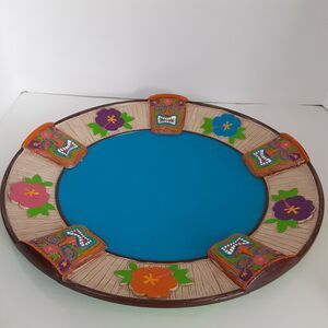 Amscan Tiki And Floral Serving Tray 16x15" Vibrant Tropical Parties